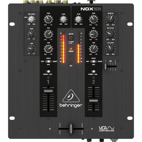 Behringer NOX101 2-Channel Pro DJ Mixer with Full VCA Control - Image 4