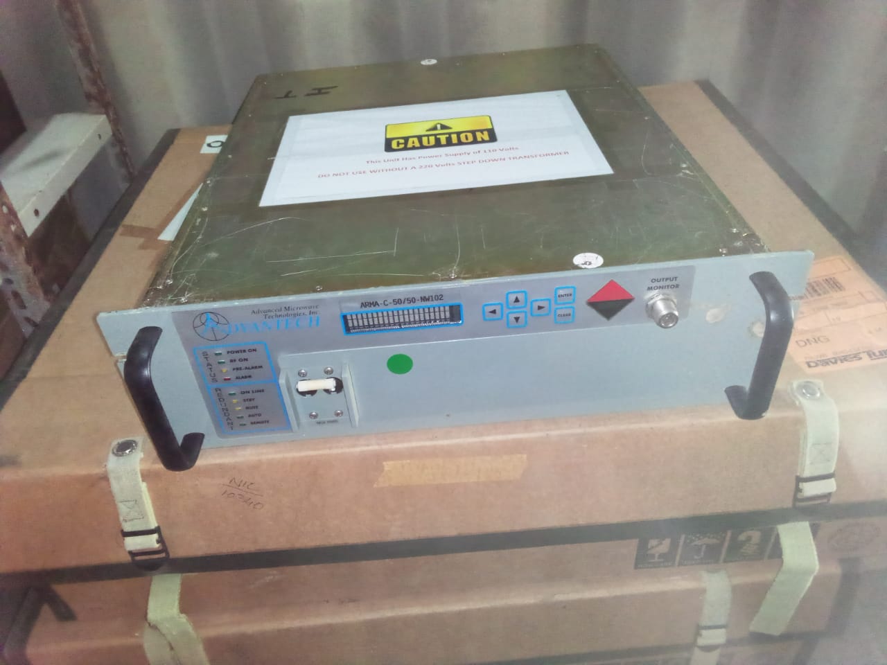 Adventech BUC 1+1 50W C-BAND RACK MOUNTED INDOOR SSPAS WITH MANUAL REDUNDANT BASEBALL SWITCH AND DUMMY LOAD ARMA-C-50NW102 (UWOB)