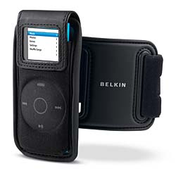 Belkin F8Z133-BLK IPOD NANO 2G ACTIVE HLSTR * W/RMVBL ; BLACK
