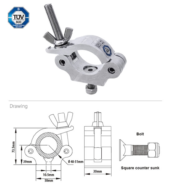 Kupo KCP-830 HALF TYPE COUPLER 1/2