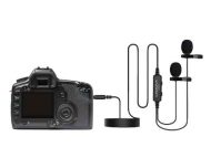 LCM-2D Dual-Head Lavalier Microphone for DSLR, Smartphone, Audio Recorder, PC and etc