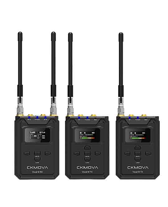 Vocal M V2 UHF Dual-Channel Wireless Microphone System With Independent Audio Recorder